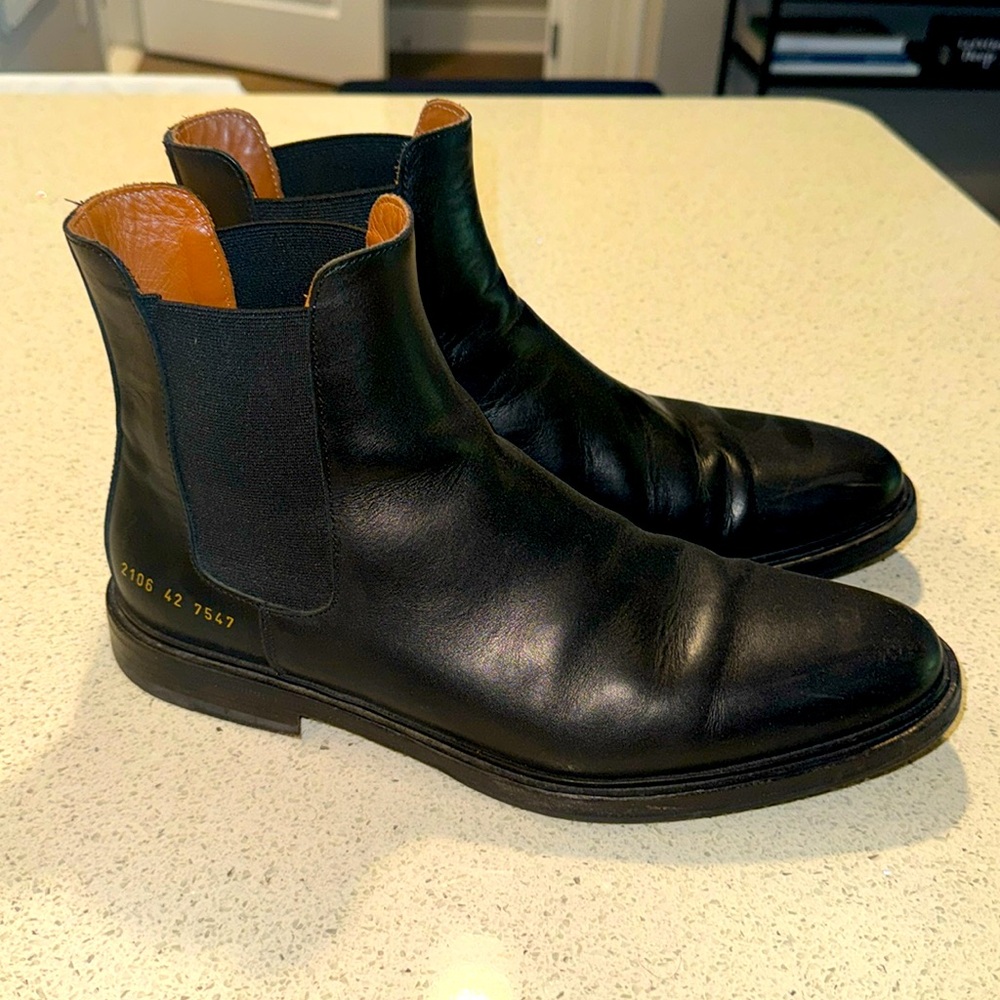 COPY - Common projects Chelsea boot black calf leather size 42